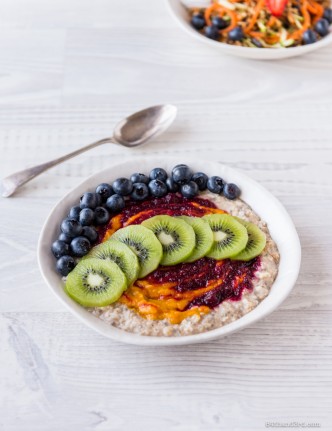 Rainbow Pumpkin & Beetroot Oatmeal Bowl