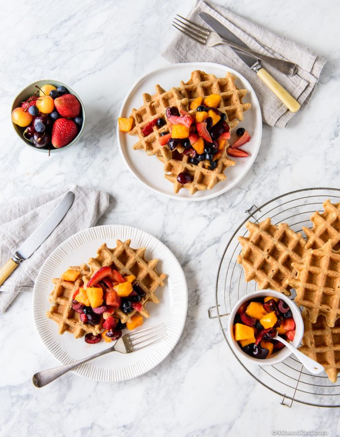 Crispy Oat Waffles