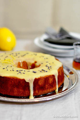 Lemon, Lavender and Honey Chiffon Cake