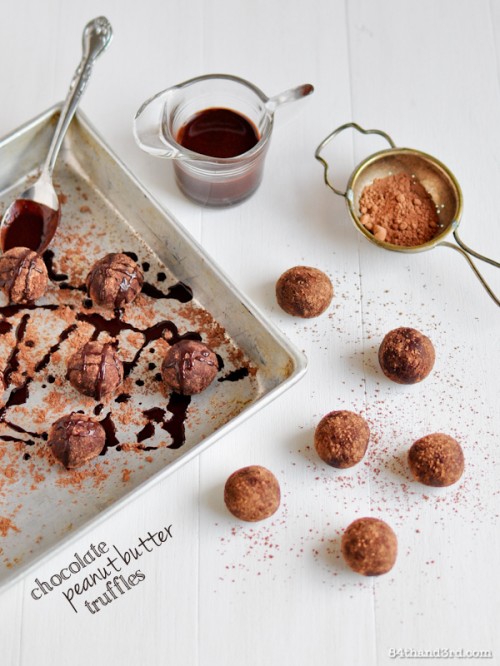 No-Sugar Chocolate Peanut Butter Truffles & a Chocolate Cookbook giveaway