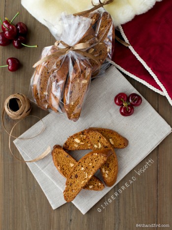 Gingerbread Biscotti - Coconut Caramel Gingerbread Biscotti to be exact