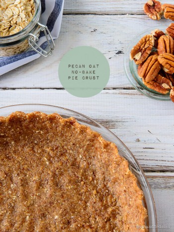Pecan Oat No-Bake Pie Crust {GF VG DF SF Paleo}
