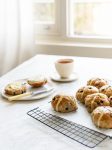 No-Knead Hot Cross Buns